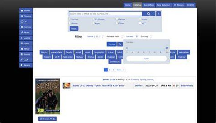 Using filters like genre, year, and rating to find movies faster