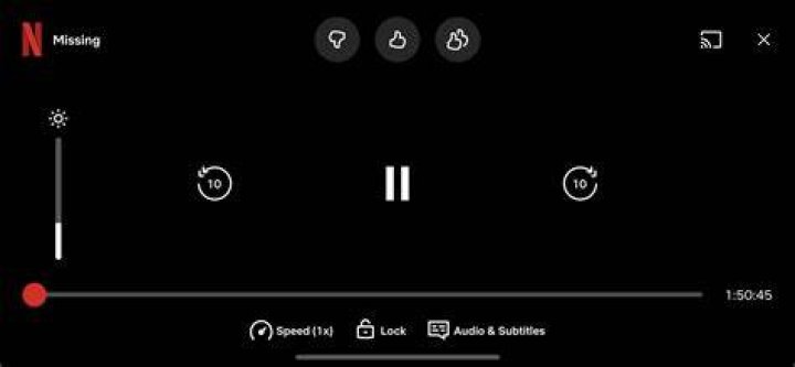 Streaming player controls including play pause seek and playback speed