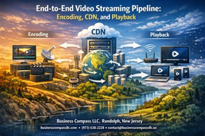Playback pipeline overview showing the flow from starting a stream to rendering video